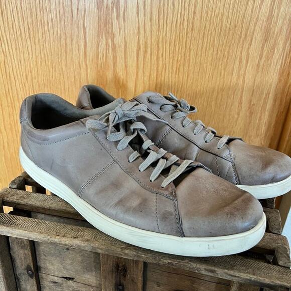 COLE HAAN GRAND OS REAGAN SHOES, tan leather men\'s size 12 main image 4